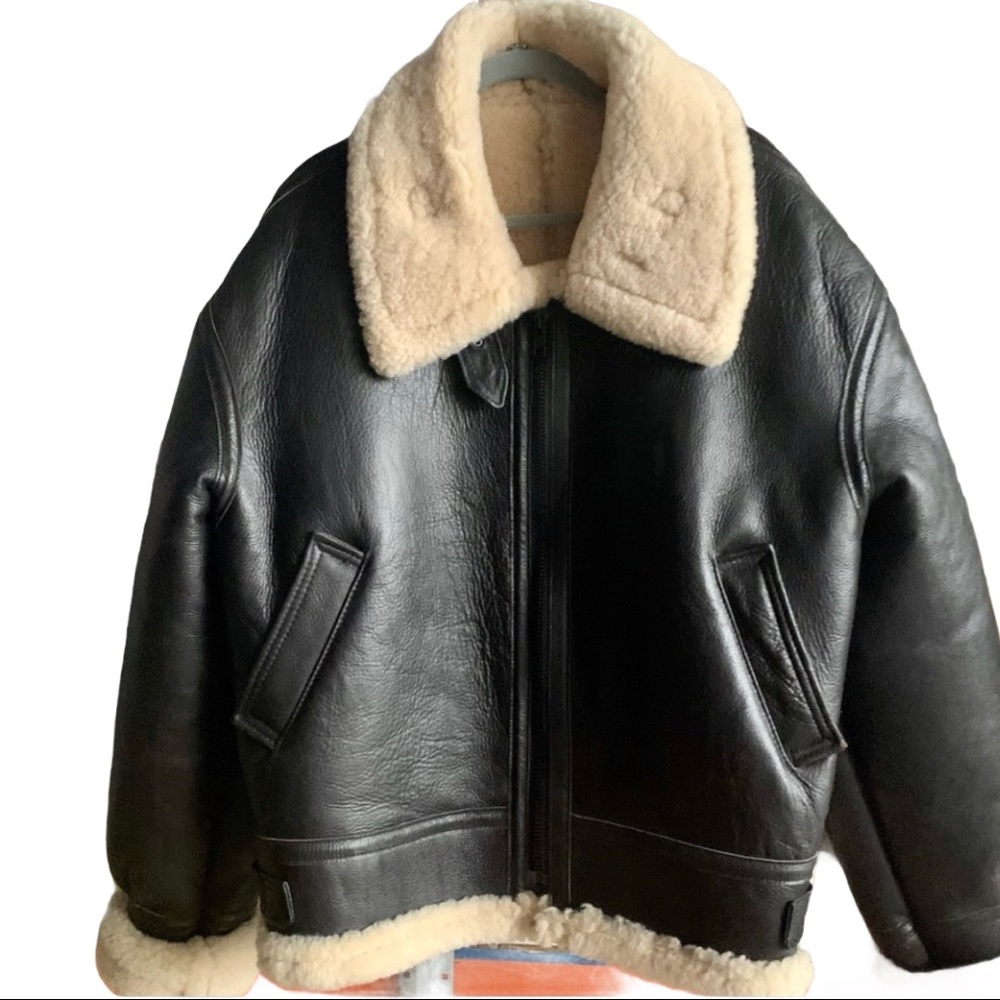 B-3 Leather Bomber Jacket. Made in USA!